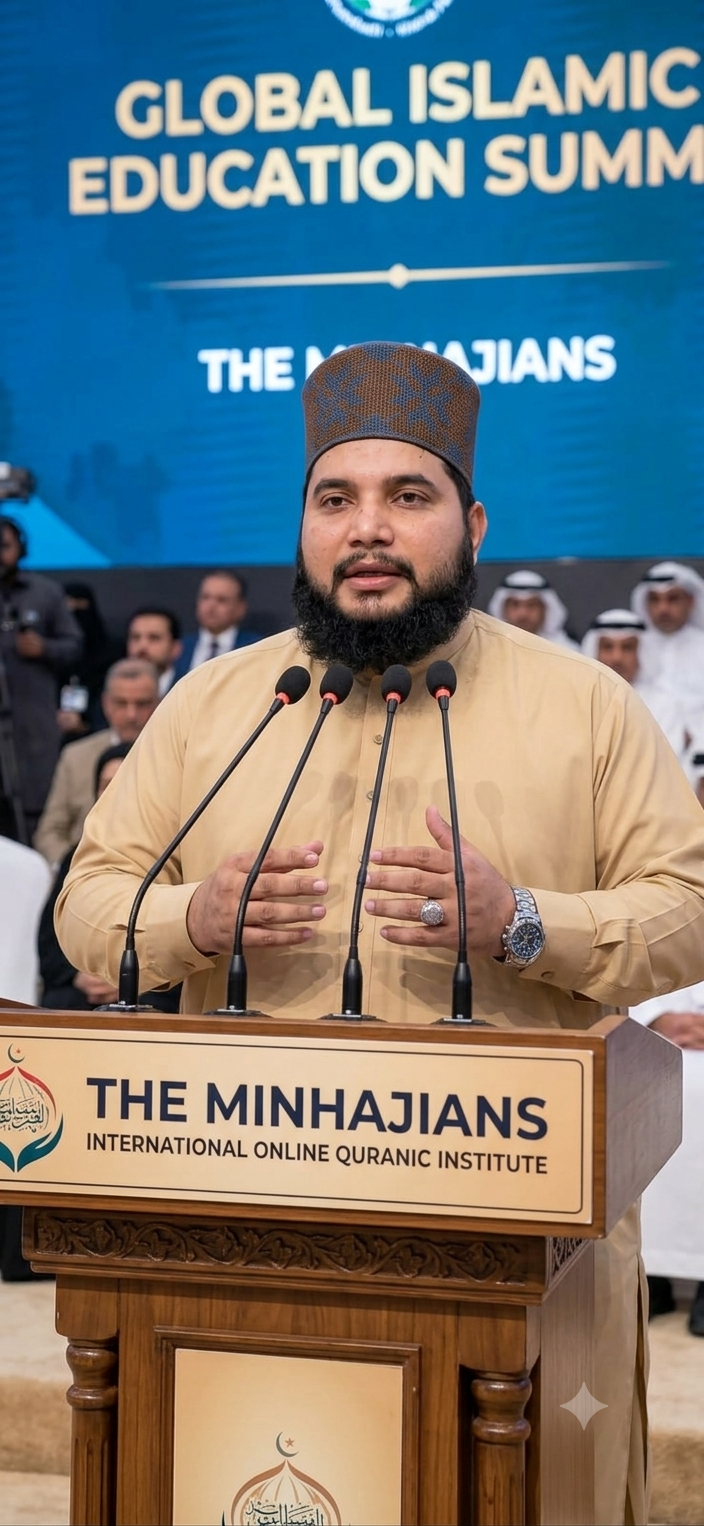 Hassan Raza — Founder of The Minhajians speaking at the Global Islamic Education Summit
